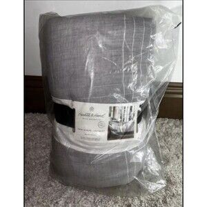 King Microstripe Matelass�  Coverlet Jet Gray - Hearth & Hand with Magnolia